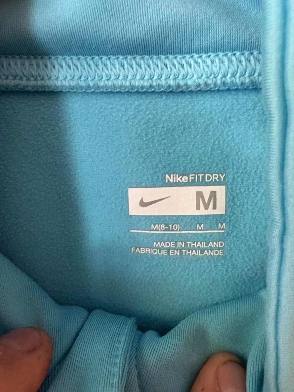 Nike woman’s  Aqua Blue Quarter-Zip Pullover